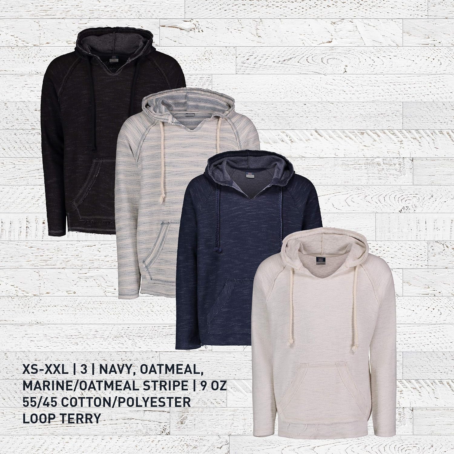 Men'S Baja Hoodie - Lightweight Pullover Hoodie