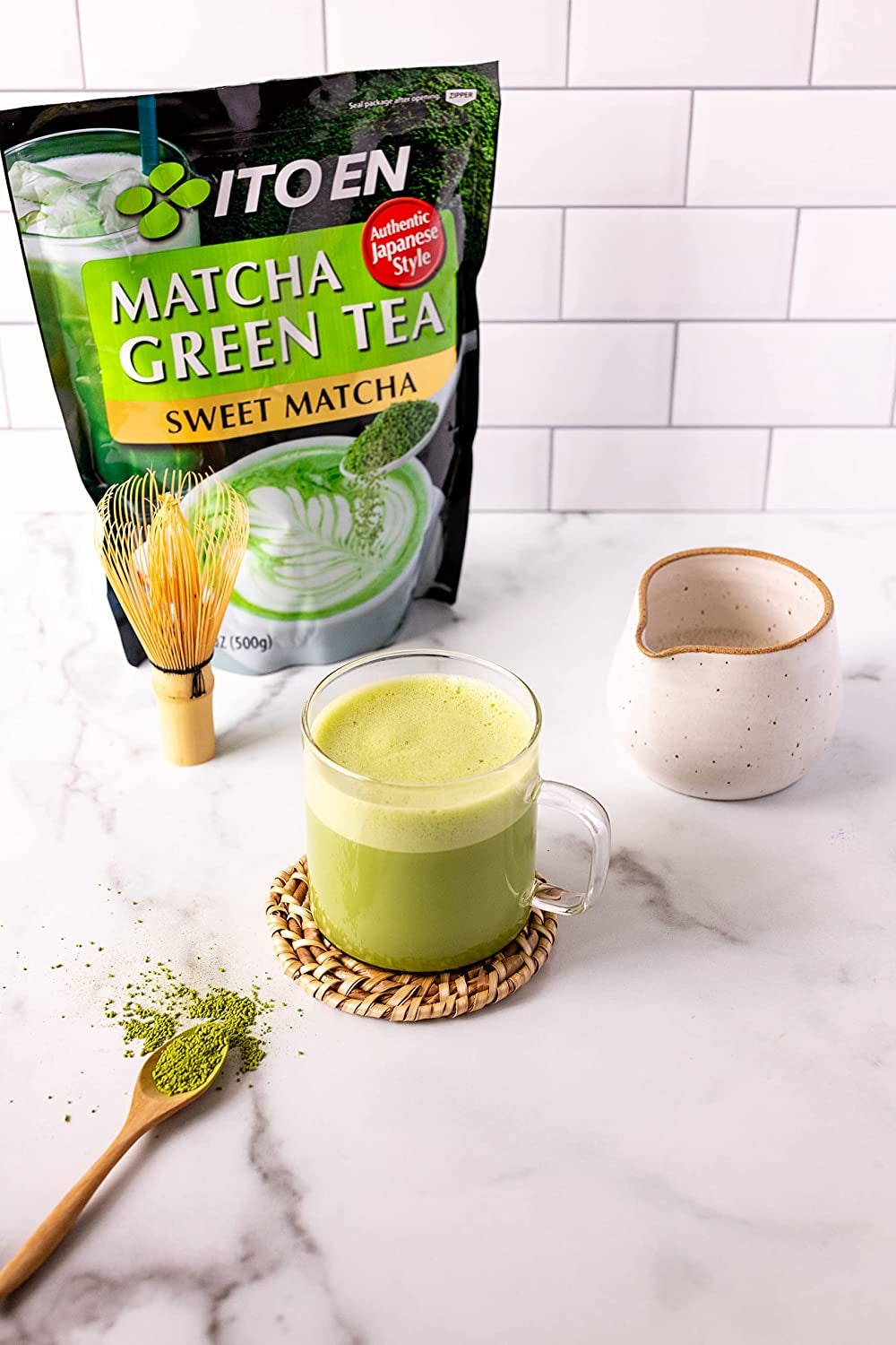 Matcha Green Tea, Sweet Powder, 17.5 Ounce (Pack of 1), Sweetened Green Tea Powder