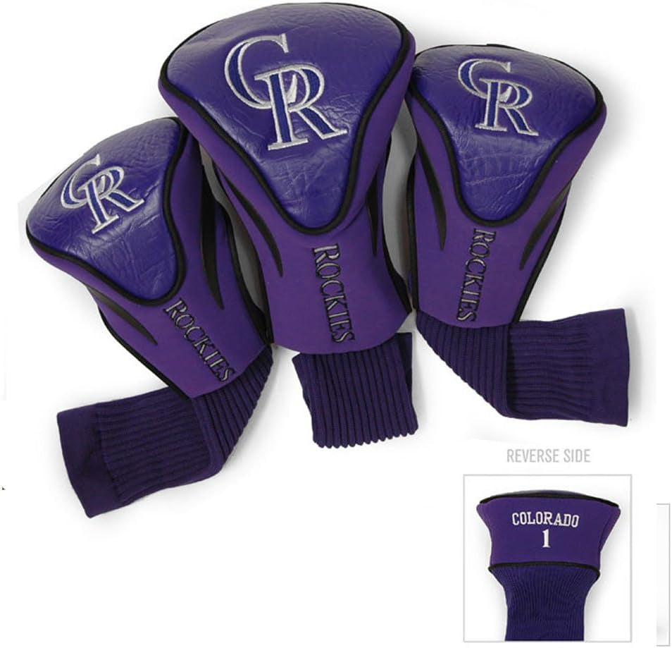 MLB Adult-Unisex 3 Pack Contour Head Covers