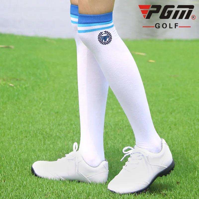 Golf Socks High Thin Soft Breathable Thight Stocking Women Girl Sport Socks Legging for Golf Tennis Bicycle Sport Socks