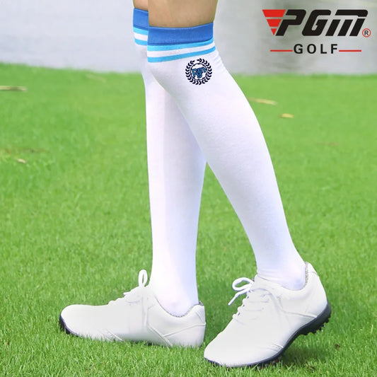 Golf Socks High Thin Soft Breathable Thight Stocking Women Girl Sport Socks Legging for Golf Tennis Bicycle Sport Socks