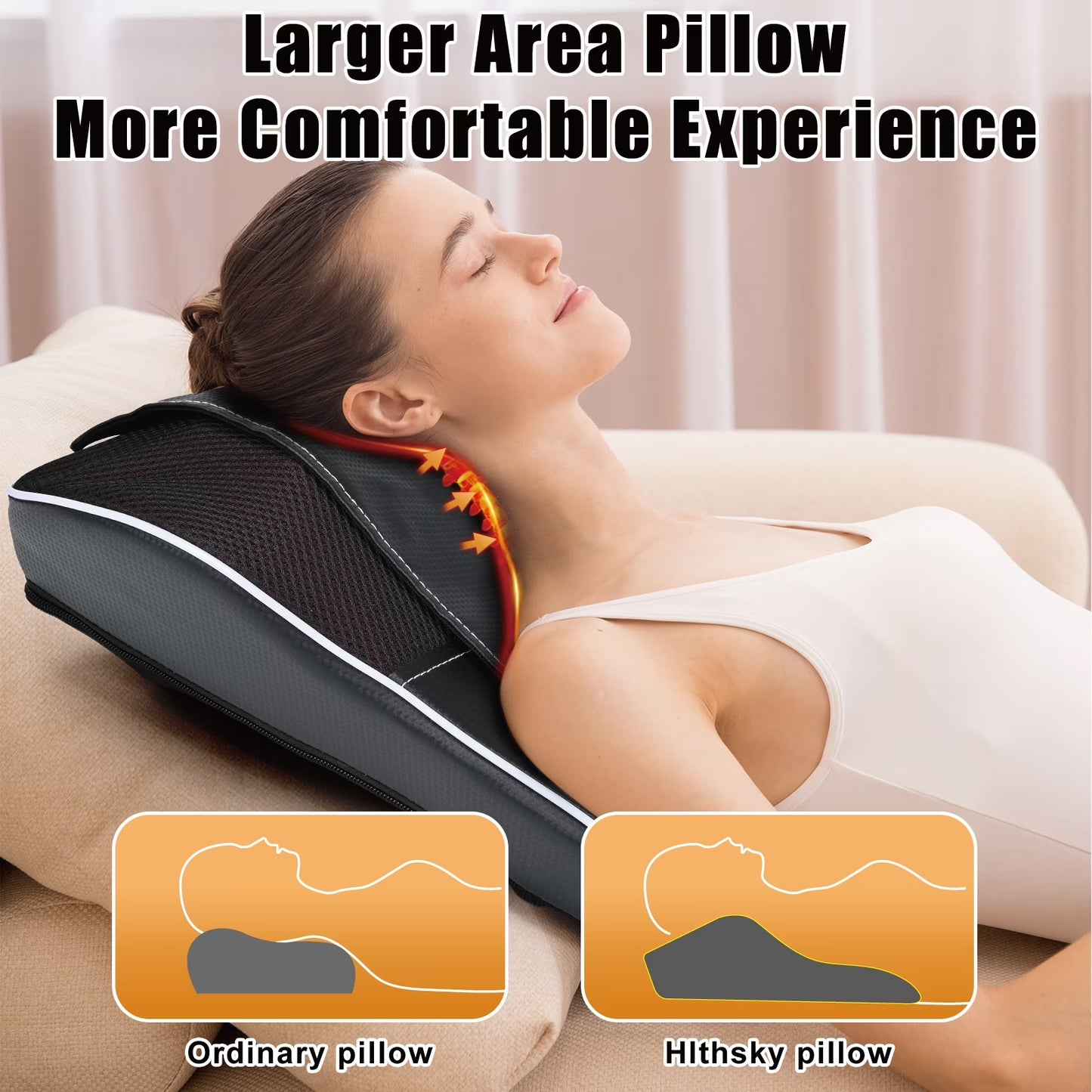 Shiatsu Neck and Back Massager with Heat,Neck Massager for Pain Relief Deep Tissue, Gifts for Mom,Dad,Women