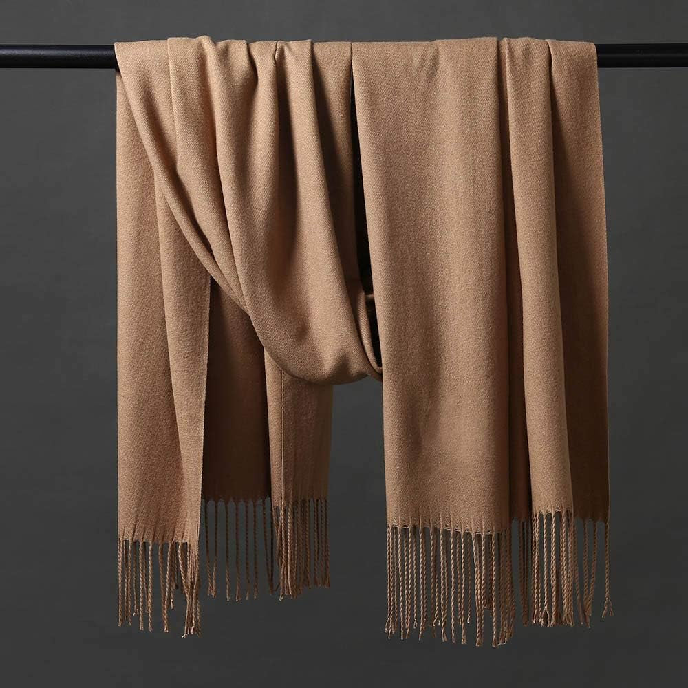 Womens Thick Oversized Pashmina Shawl Wrap Scarves Soft Winter Warm Blanket | Womens Gifts Extra Large Long Wayfarer Travel Blanket