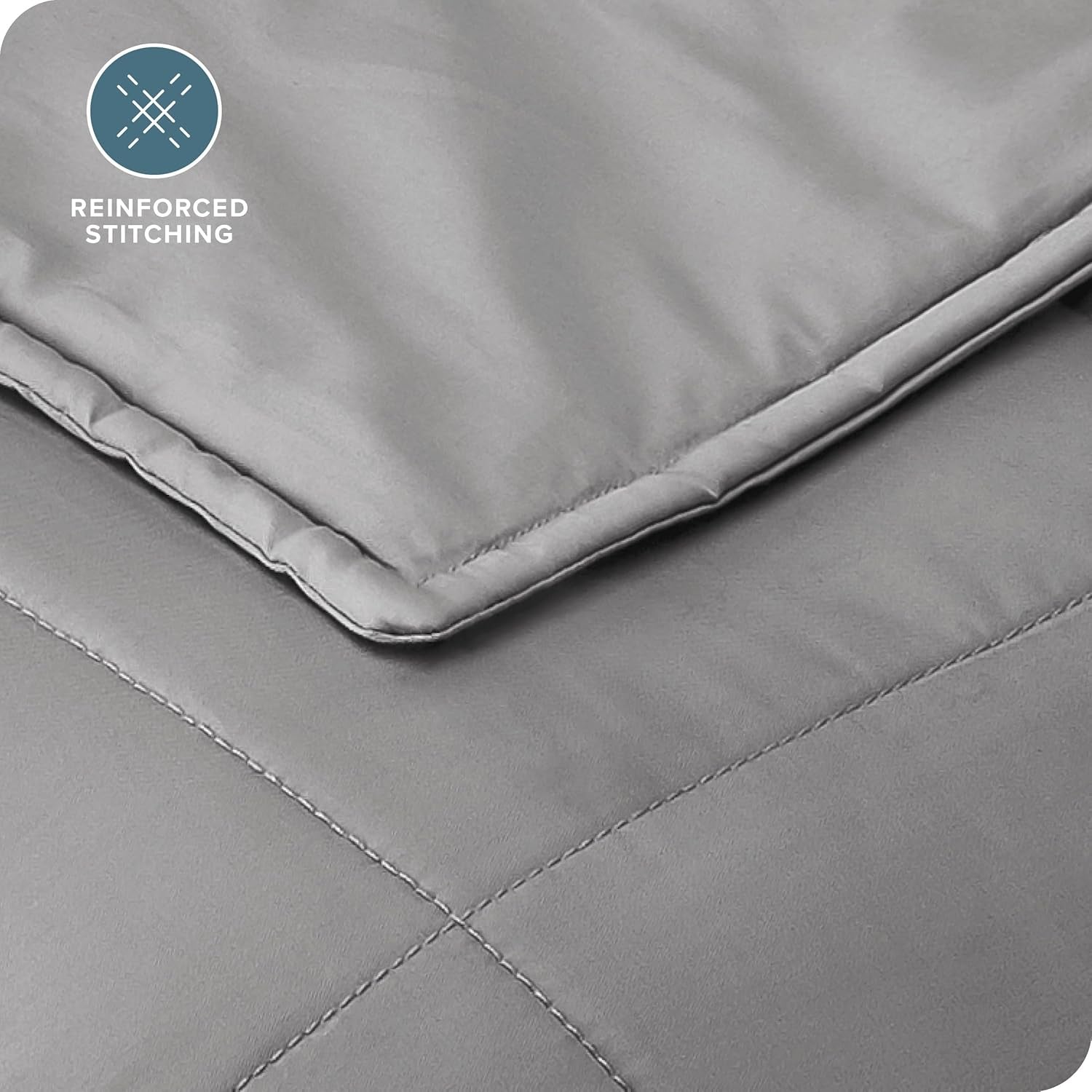 Weighted Blanket for Adults 30Lb (87" X 80") - All-Natural 100% Cotton - Premium Heavy Blanket Nontoxic Glass Beads (Light Grey, 87"X80")