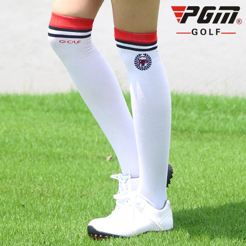 Golf Socks High Thin Soft Breathable Thight Stocking Women Girl Sport Socks Legging for Golf Tennis Bicycle Sport Socks