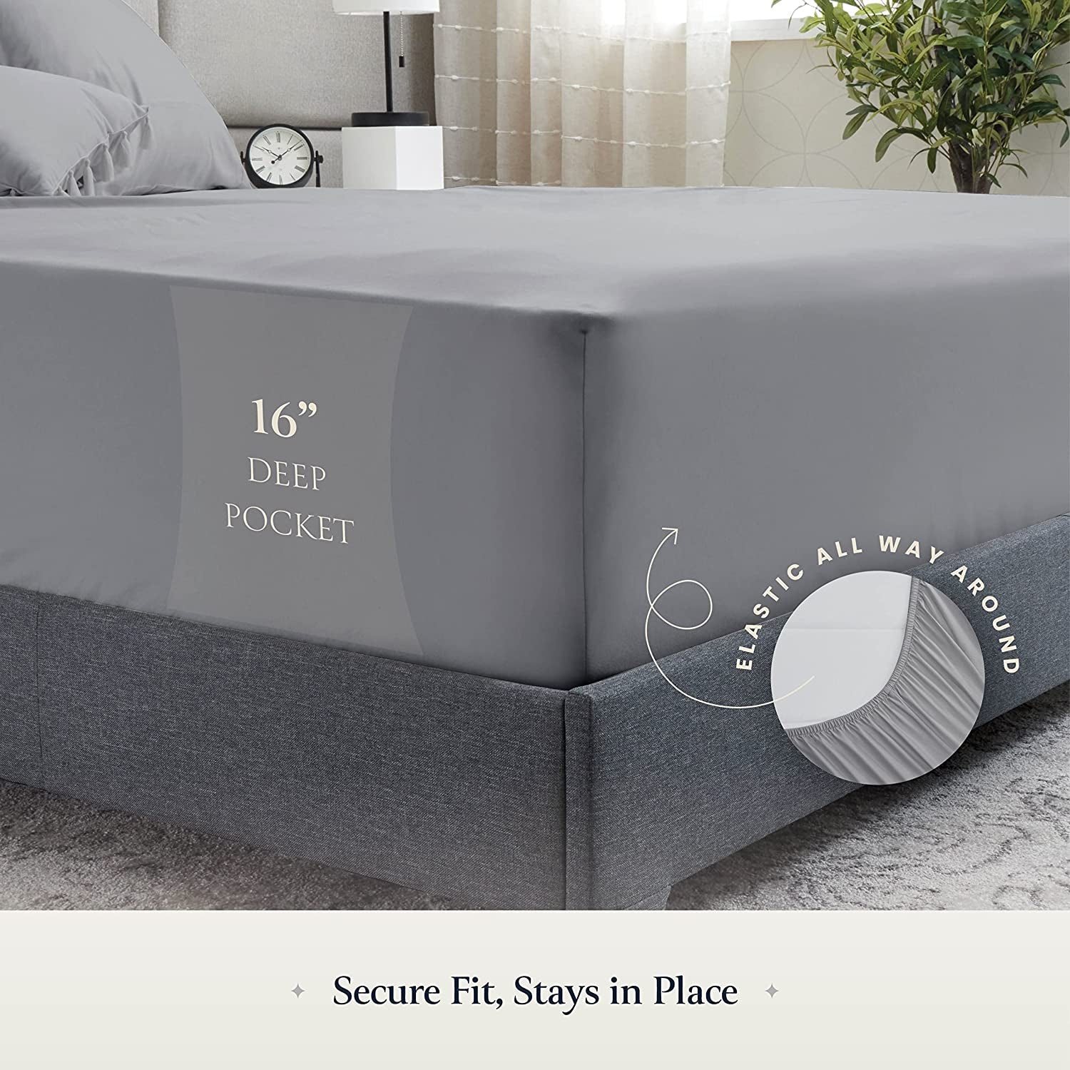 Silky Soft Cali King Sheet Set -Luxury 6 Piece Bed Sheets for California King Size Bed, Secure-Fit Deep Pocket Sheets with Elastic, Breathable Hotel Sheets & Pillowcase Set, Wrinkle Free