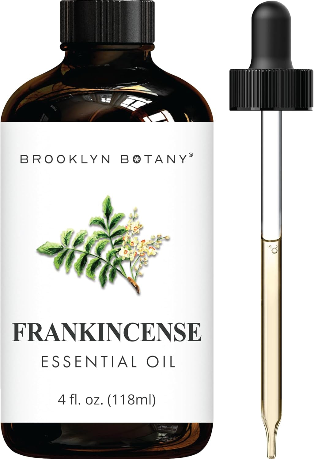 Frankincense Essential Oil - Huge 4 Fl Oz - 100% Pure and Natural - Premium Grade with Dropper - for Aromatherapy and Diffuser