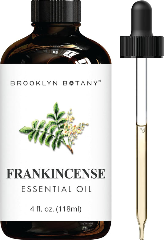 Frankincense Essential Oil - Huge 4 Fl Oz - 100% Pure and Natural - Premium Grade with Dropper - for Aromatherapy and Diffuser