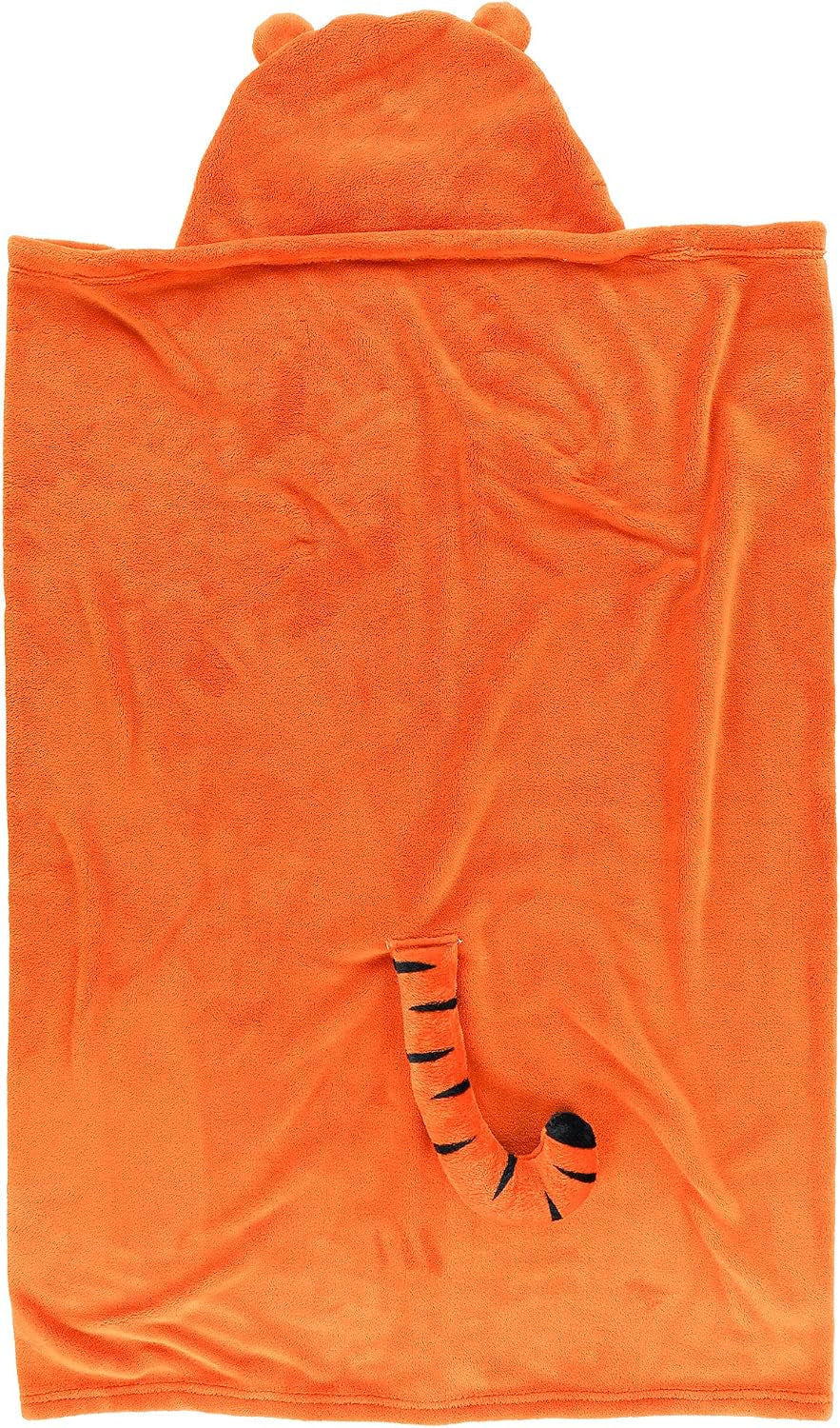 Wearable Hooded Blanket for Kids, Animal Hooded Blanket (Tiger)