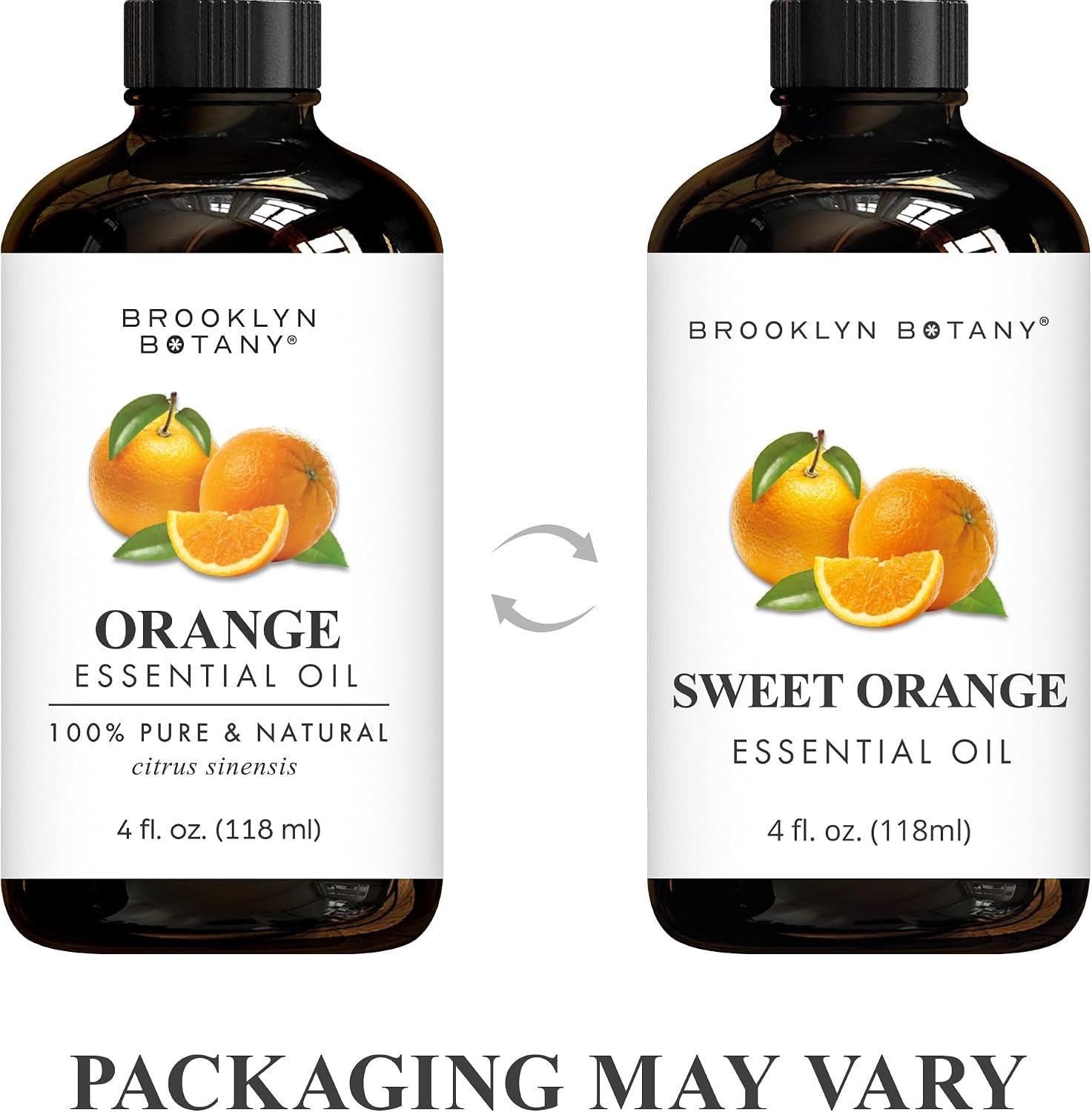 Sweet Orange Essential Oil - Huge 4 Fl Oz - 100% Pure and Natural - Premium Grade with Dropper - for Aromatherapy and Diffuser