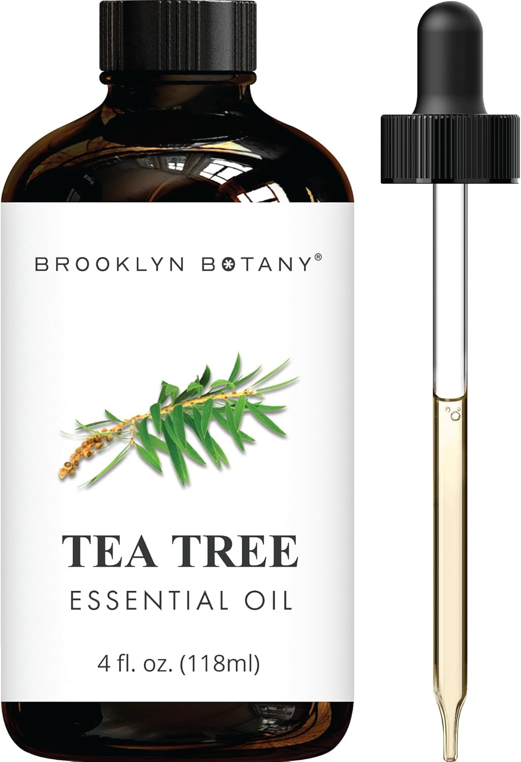 Tea Tree Essential Oil - Huge 4 Fl Oz - 100% Pure and Natural - Premium Grade with Dropper - for Aromatherapy and Diffuser