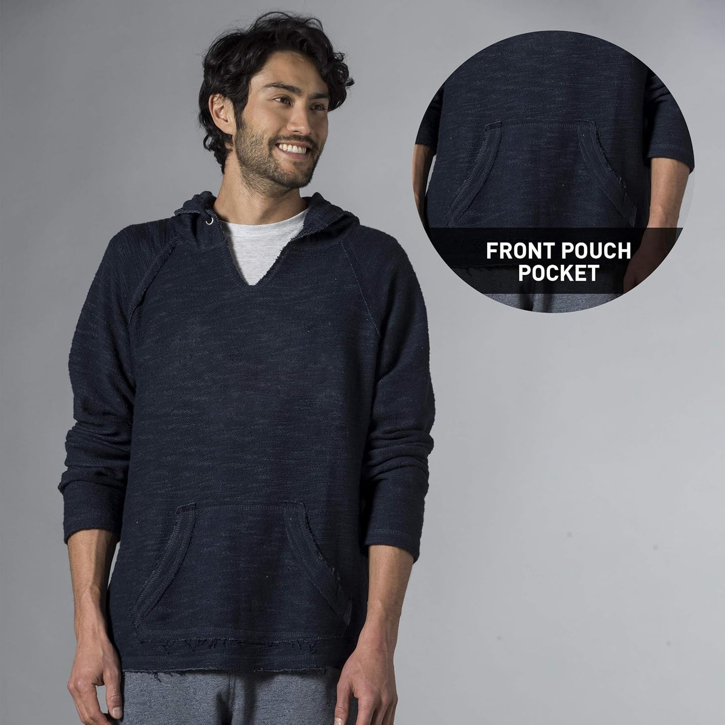 Men'S Baja Hoodie - Lightweight Pullover Hoodie