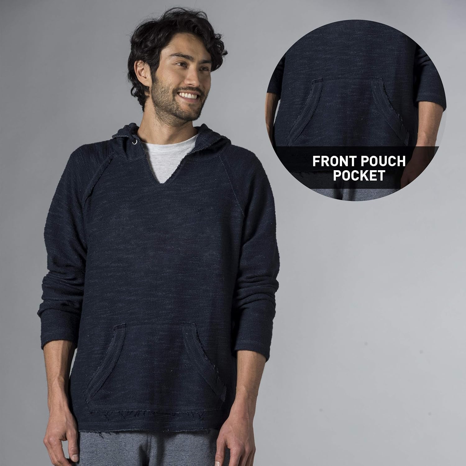 Men'S Baja Hoodie - Lightweight Pullover Hoodie
