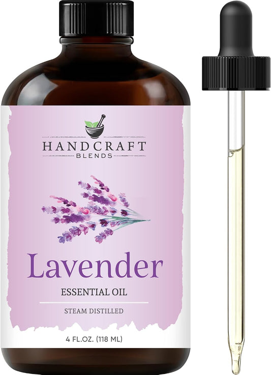 Lavender Essential Oil – Huge 4 Fl Oz – Essential Oil for Diffuser and Aromatherapy, Skin, Massage, Candle and Soap Making Fragrance