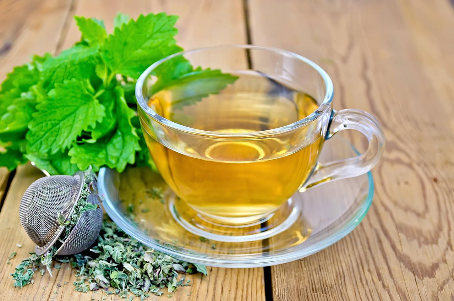 Lemon Balm (Herbal Tea): (Melissa Officinalis Caffeine Free) - Balm Leaf (Cut and Sifted), 1Lb (16Oz) U.S. Wellness Bulk Tea