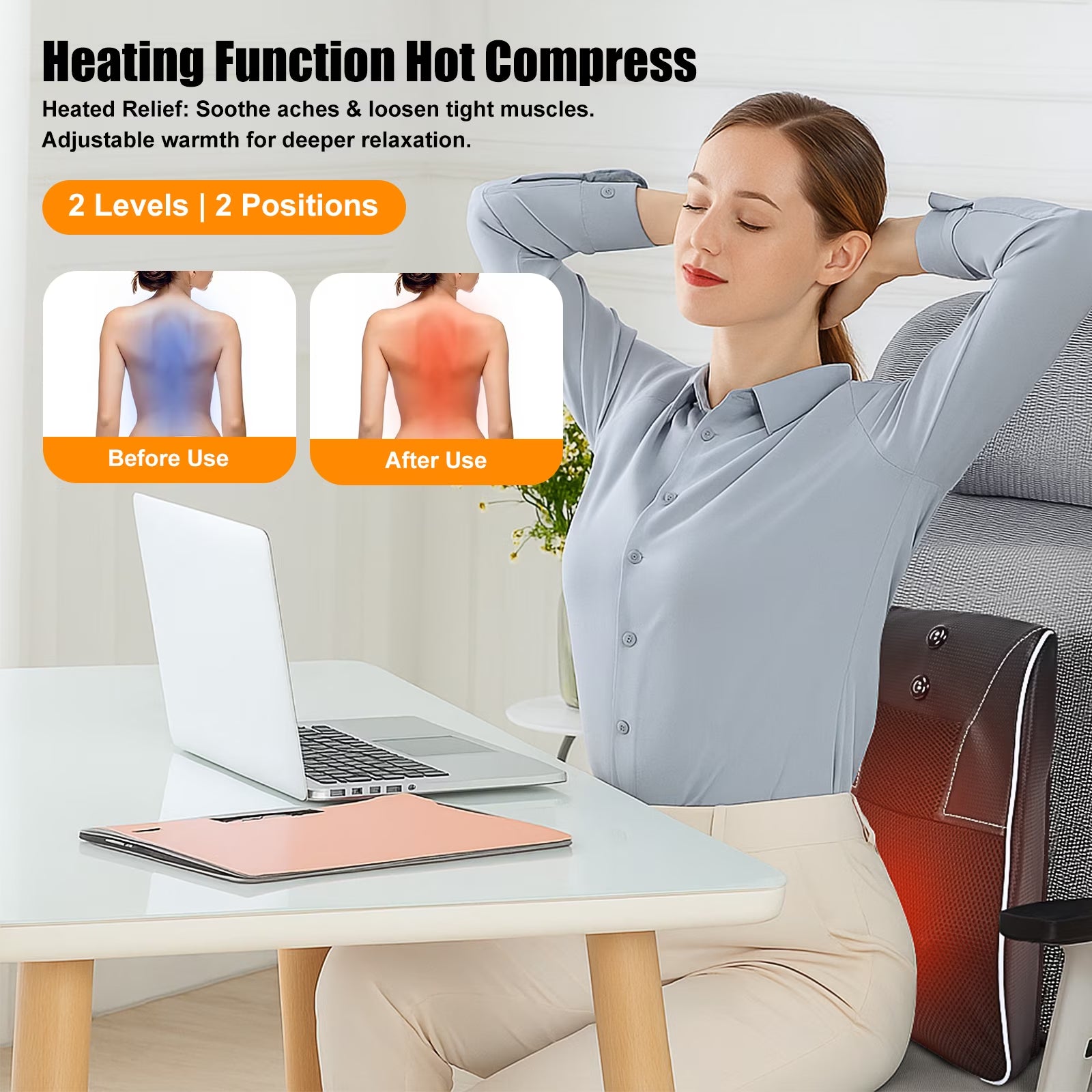Shiatsu Neck and Back Massager with Heat,Neck Massager for Pain Relief Deep Tissue, Gifts for Mom,Dad,Women