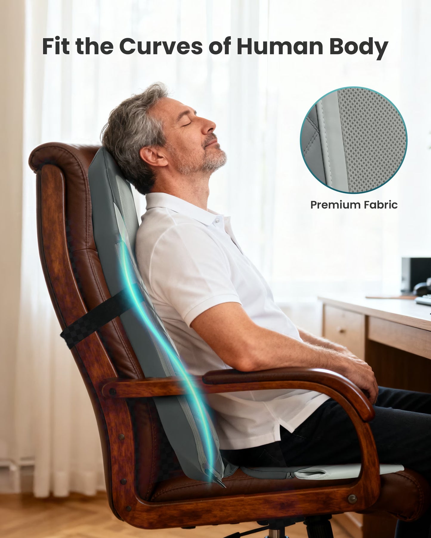 2026 Upgraded Shiatsu Back Massager with Heat, Full Back and Seat Massage Cushion for Pain Relief and Relaxation