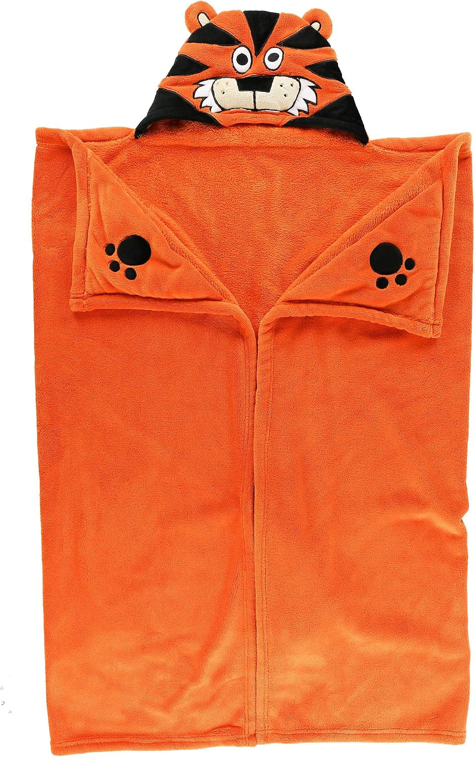 Wearable Hooded Blanket for Kids, Animal Hooded Blanket (Tiger)