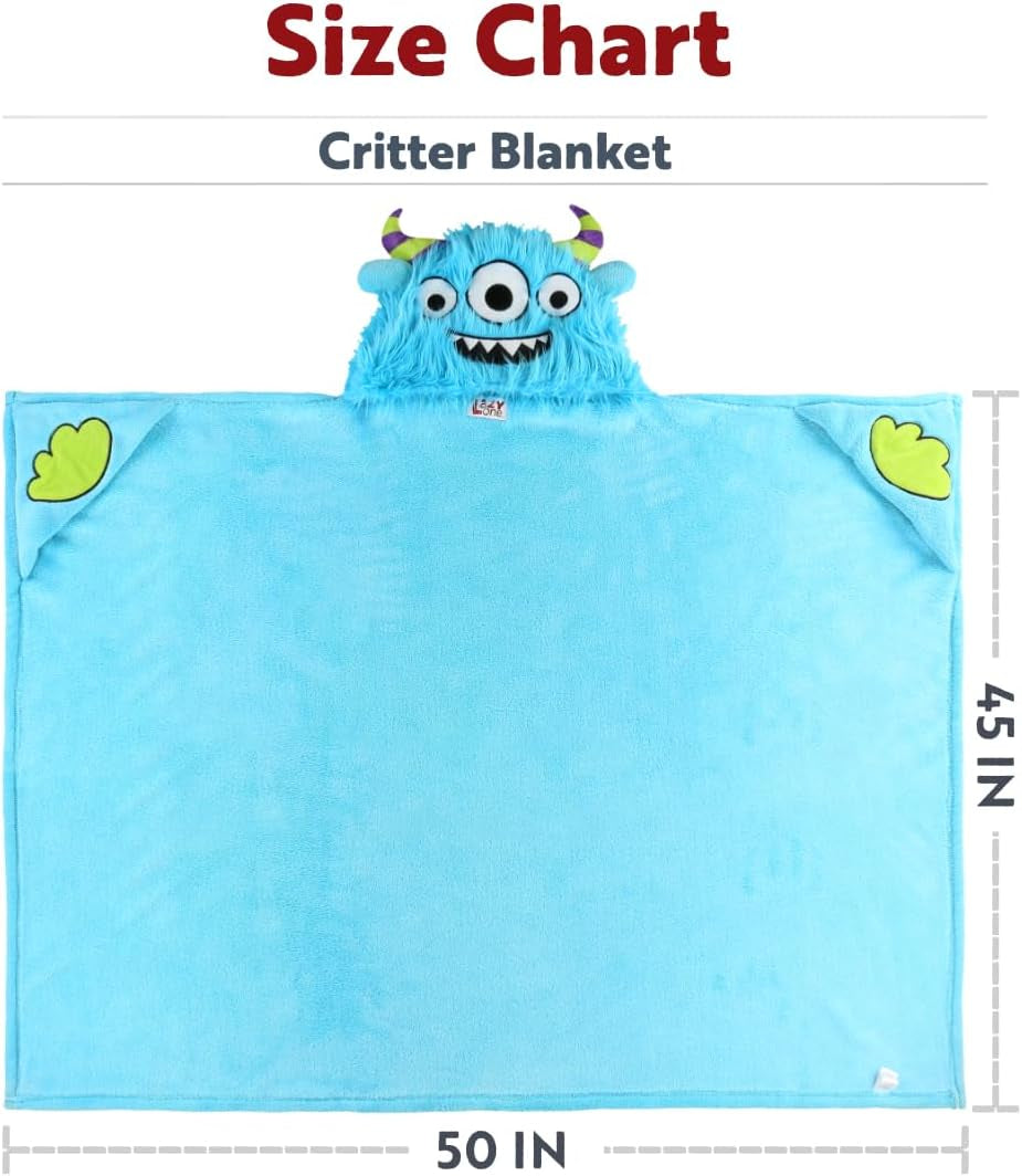 Wearable Hooded Blanket for Kids, Animal Hooded Blanket (Shark)